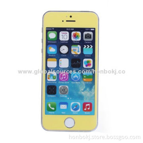 Tempered-glass screen protector with colour printed for iPhone,Samsung,HTC etc smartphone